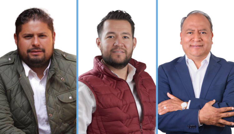 De Izquierda a derecha, Jonathan Morales Villegas, David Ortega Vázquez, Tomás Octaviano Félix